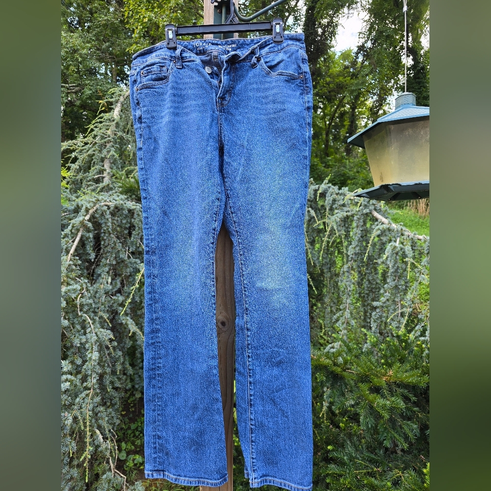 Torrid Mid-Rise Slim Boot Blue Denim Jeans Size 12 Tall